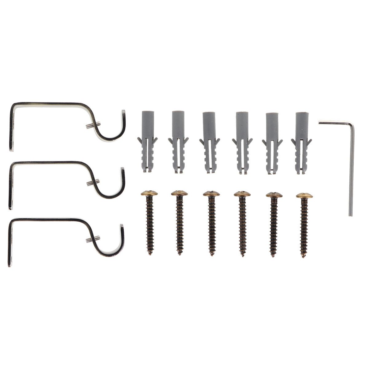 Set Galerie Extensibilă 210 - 380 CM Amazonia Φ19MM - Bronz - Set galerie extensibilă - Softambient