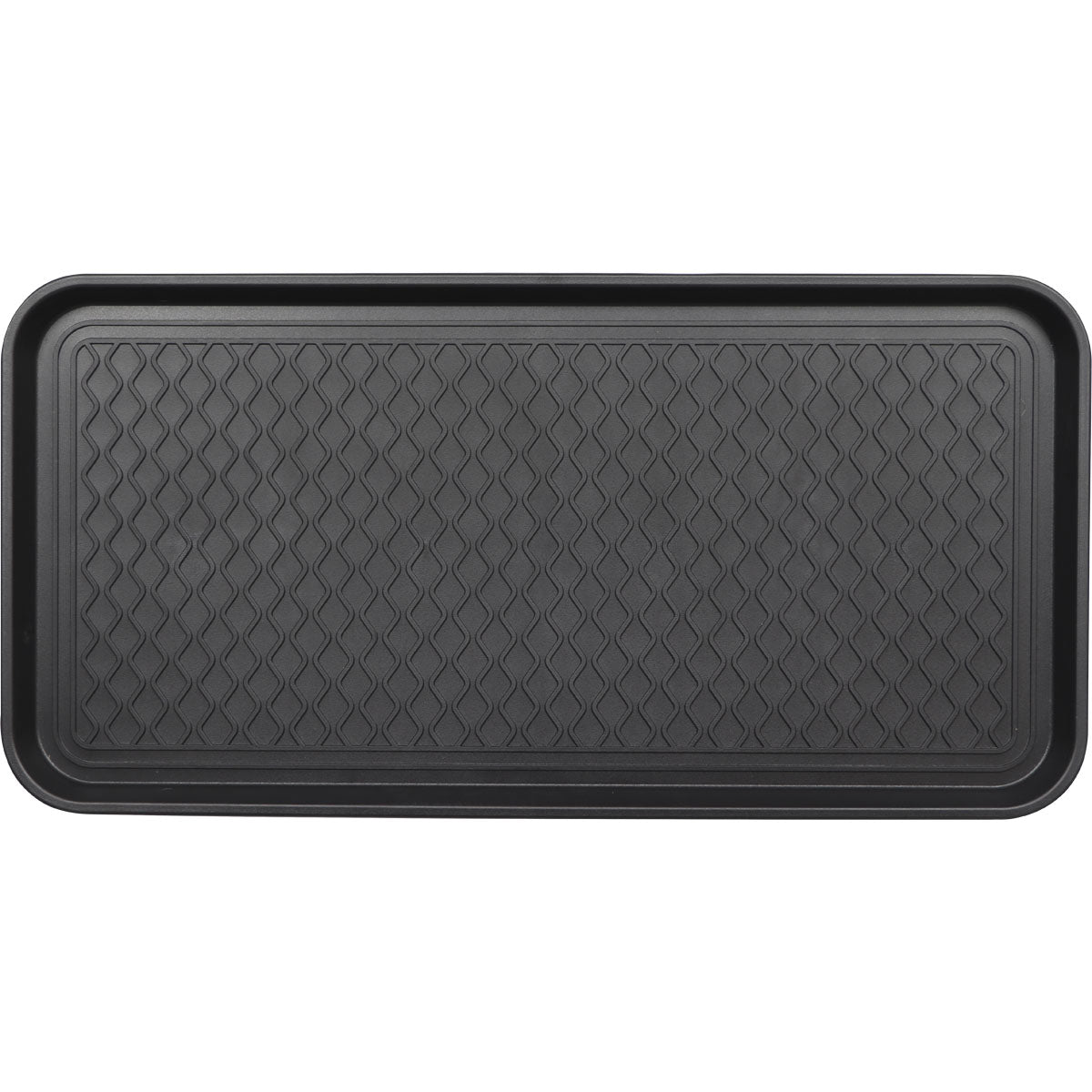 Tăviță pentru uscat cizme și pantofi 38X76CM Polietilenă - Negru - Tăviță - Softambient